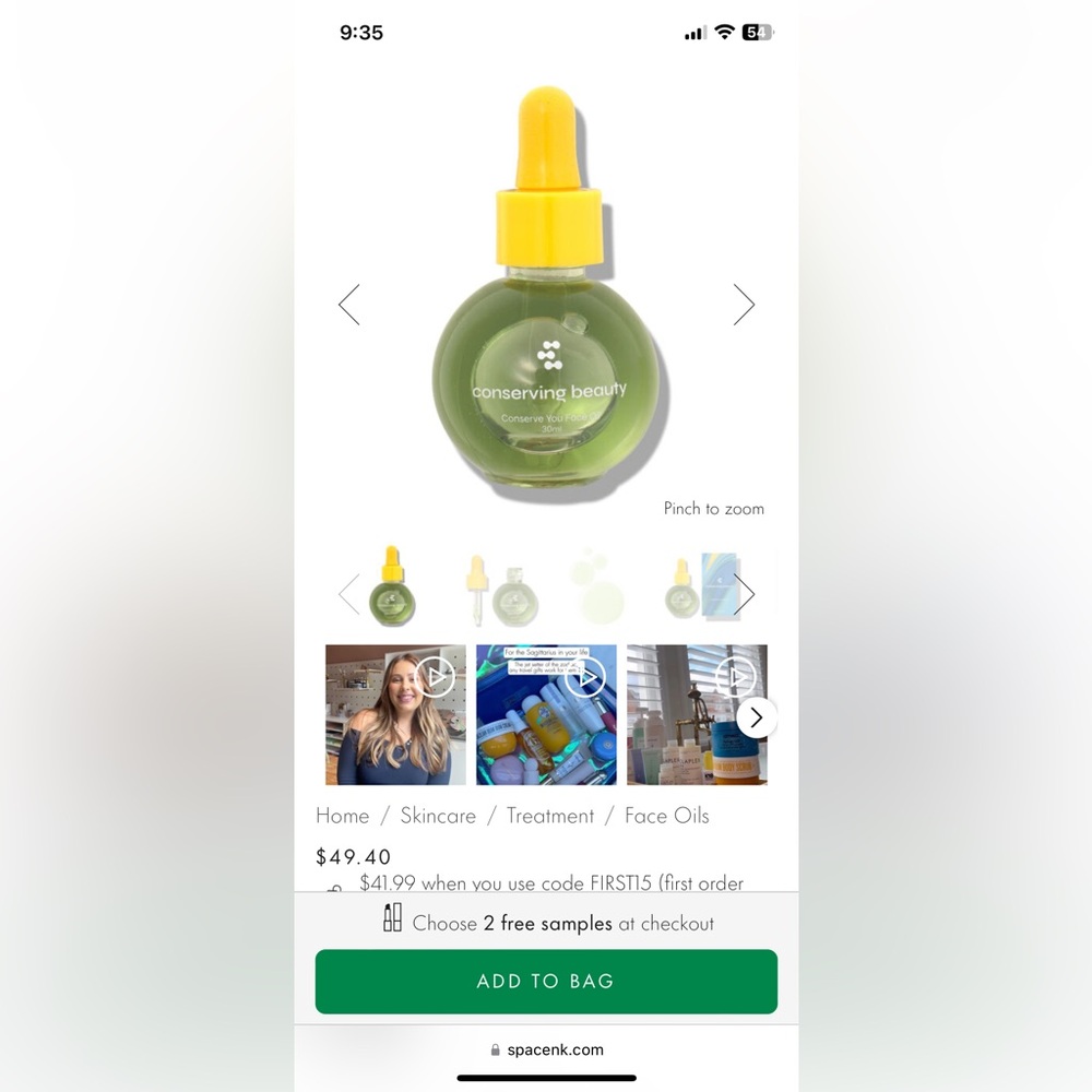 . CONSERVING BEAUTY
CONSERVE YOU FACE OIL
30ML